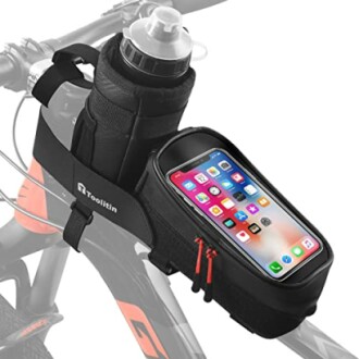 TOOLITIN Bike Phone Frame Bag with Water Bottle Holder Bag