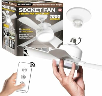 Socket Fan Light – Deluxe Model Ceiling Fan