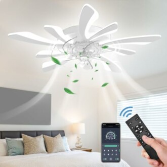 GooComfy Dimmable Ceiling Fan with Light